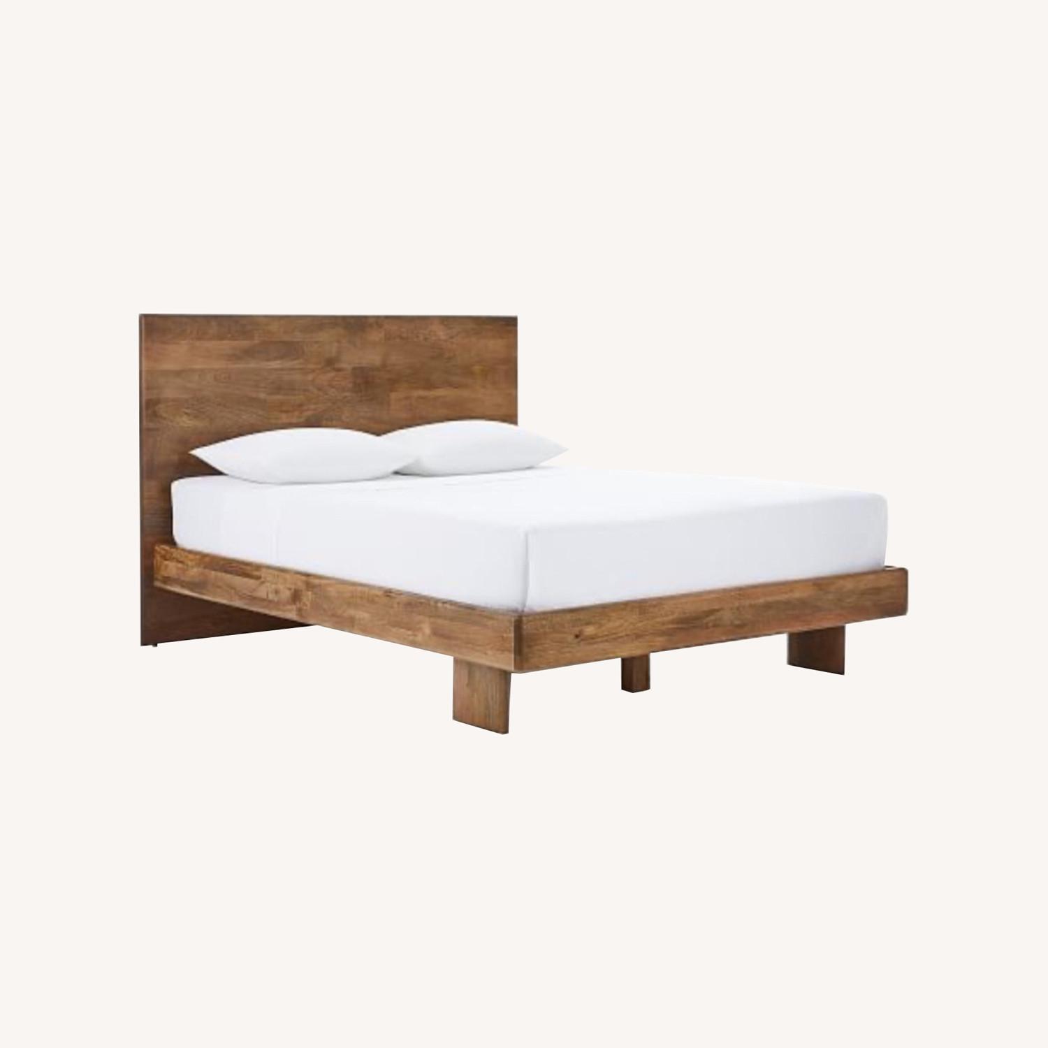 West Elm Anton Solid Wood Queen Bed - image-0