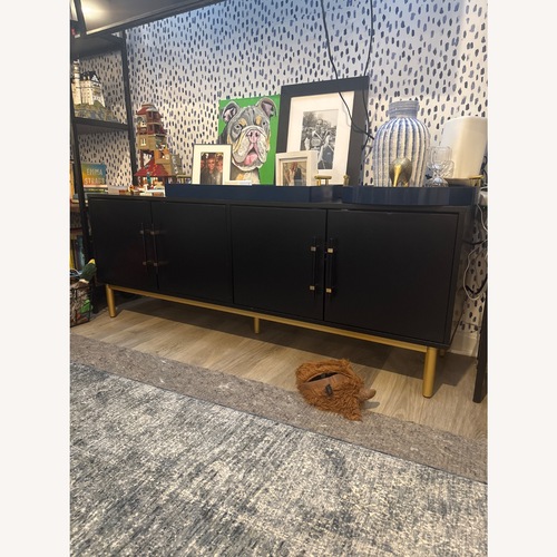 Used Target Black Wood Media Storage for sale on AptDeco