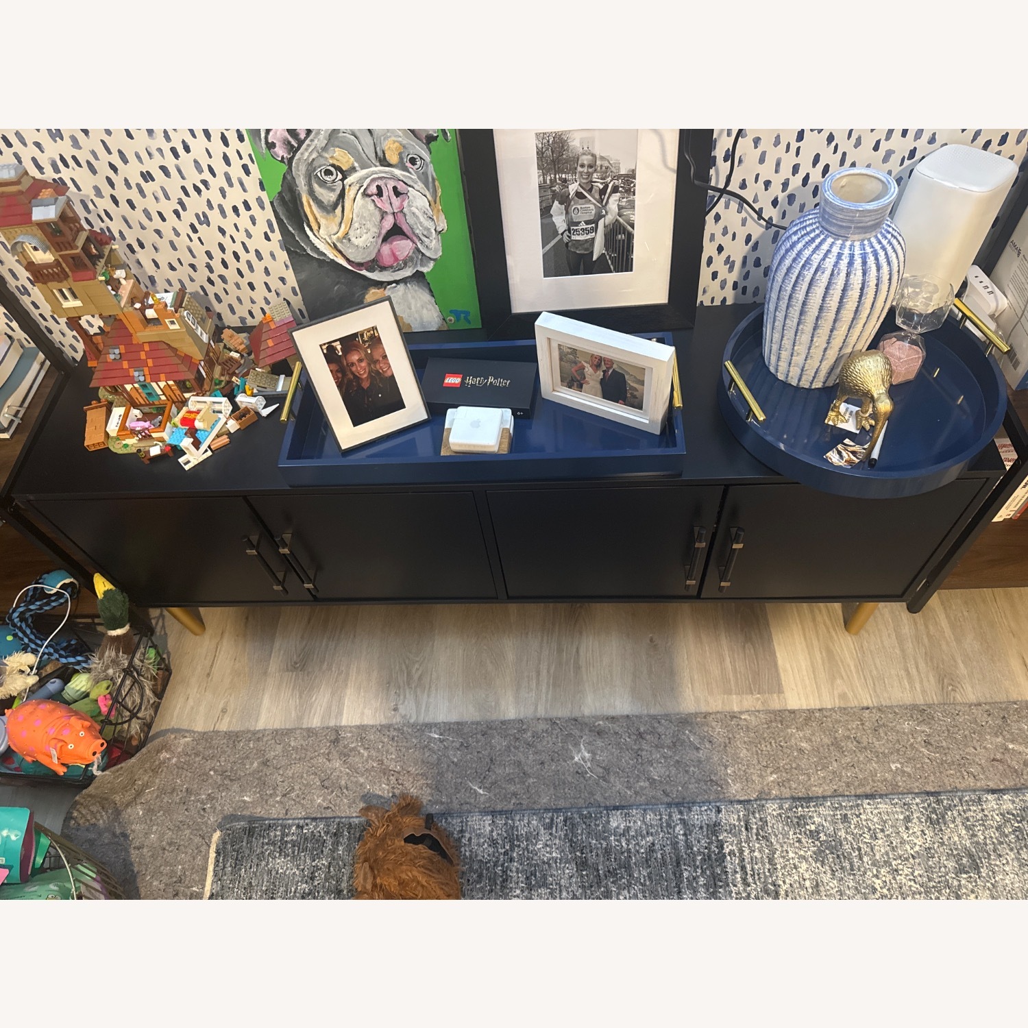 Target Black Wood Media Storage - image-4