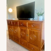 Antique Rosewood Cabinet 69”W × 44”H × 20”D