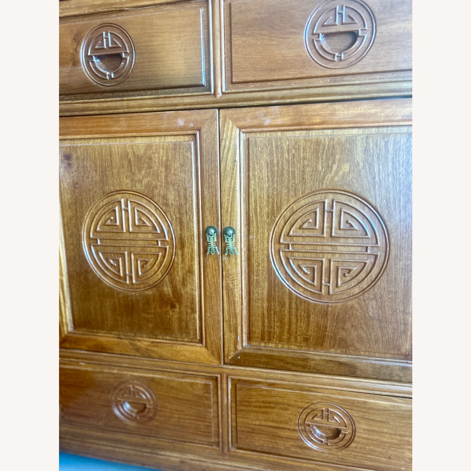 Antique Rosewood Cabinet 69”W × 44”H × 20”D - image-4