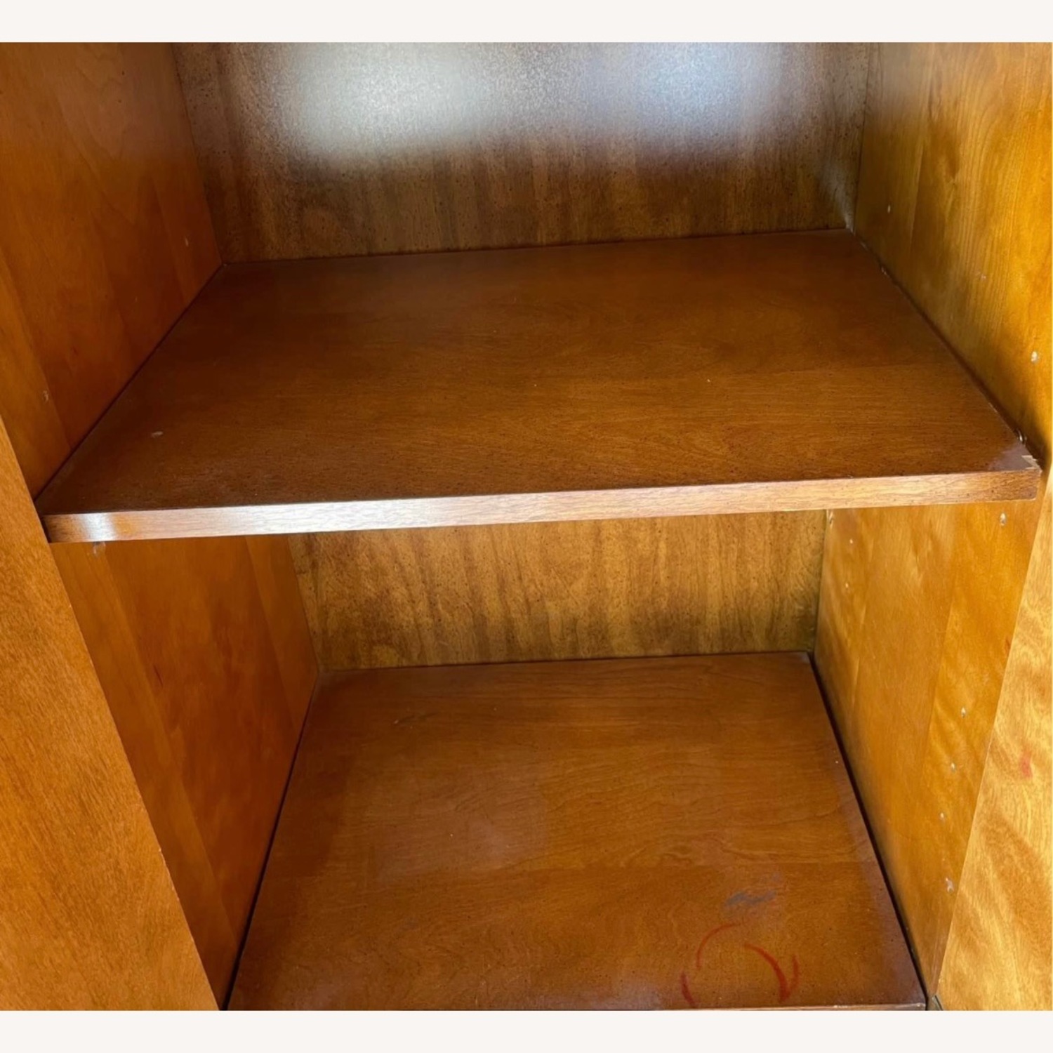 Vintage/Antique  Light Brown Wood Armoire - image-4