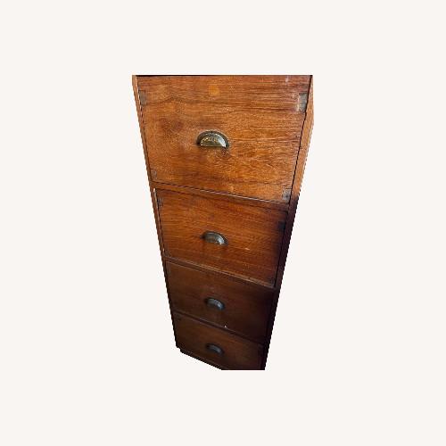 Used Antique Teak File Cabinet for sale on AptDeco