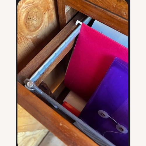 Used Antique Teak File Cabinet  for sale on AptDeco