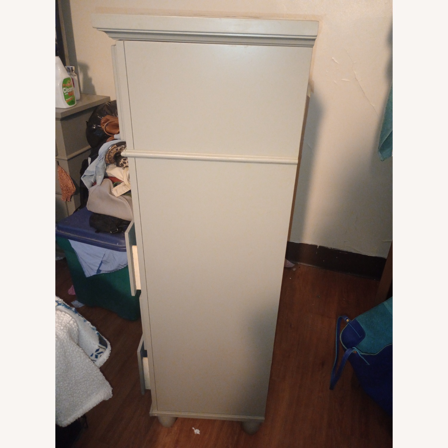 Bob's Discount Furniture Light Gray Wood Dresser - image-2