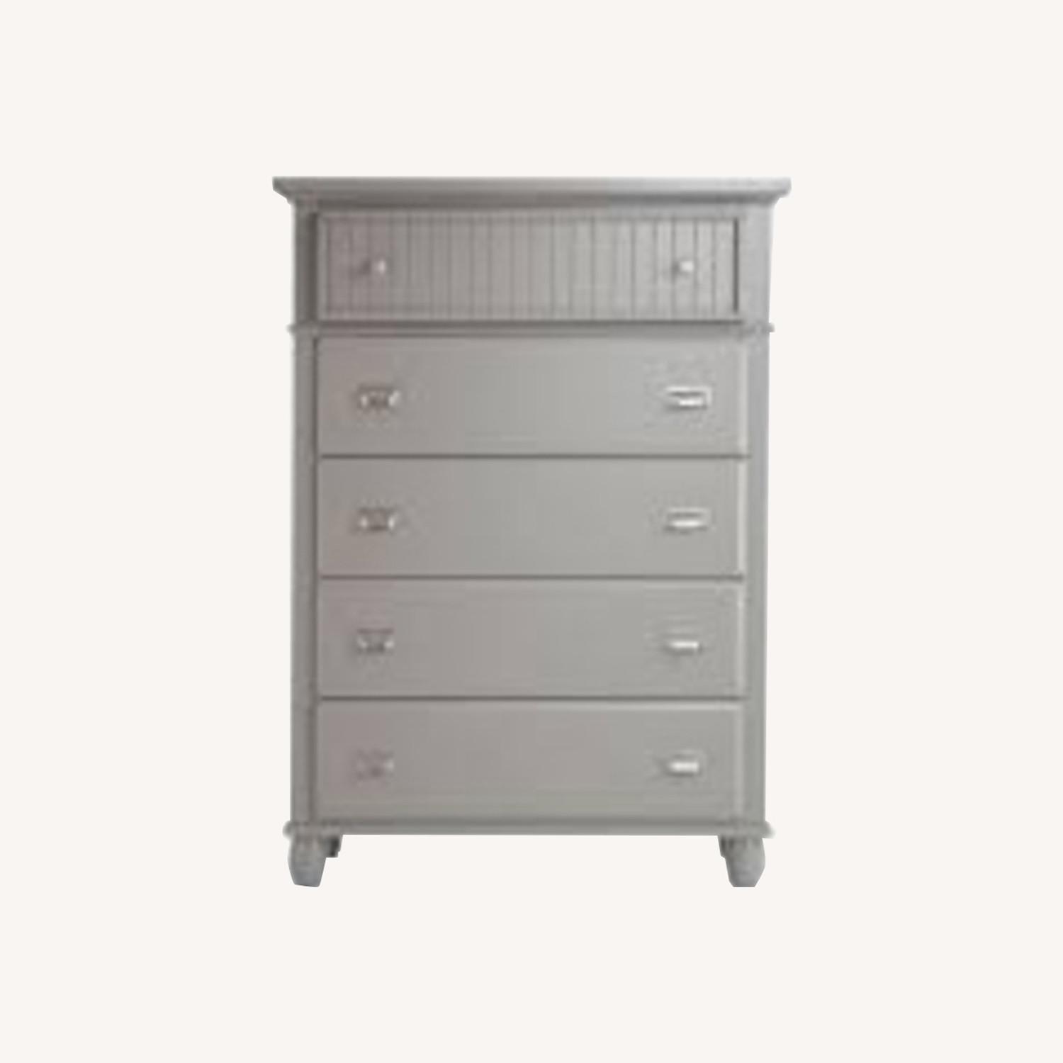 Bob's Discount Furniture Light Gray Wood Dresser - image-0