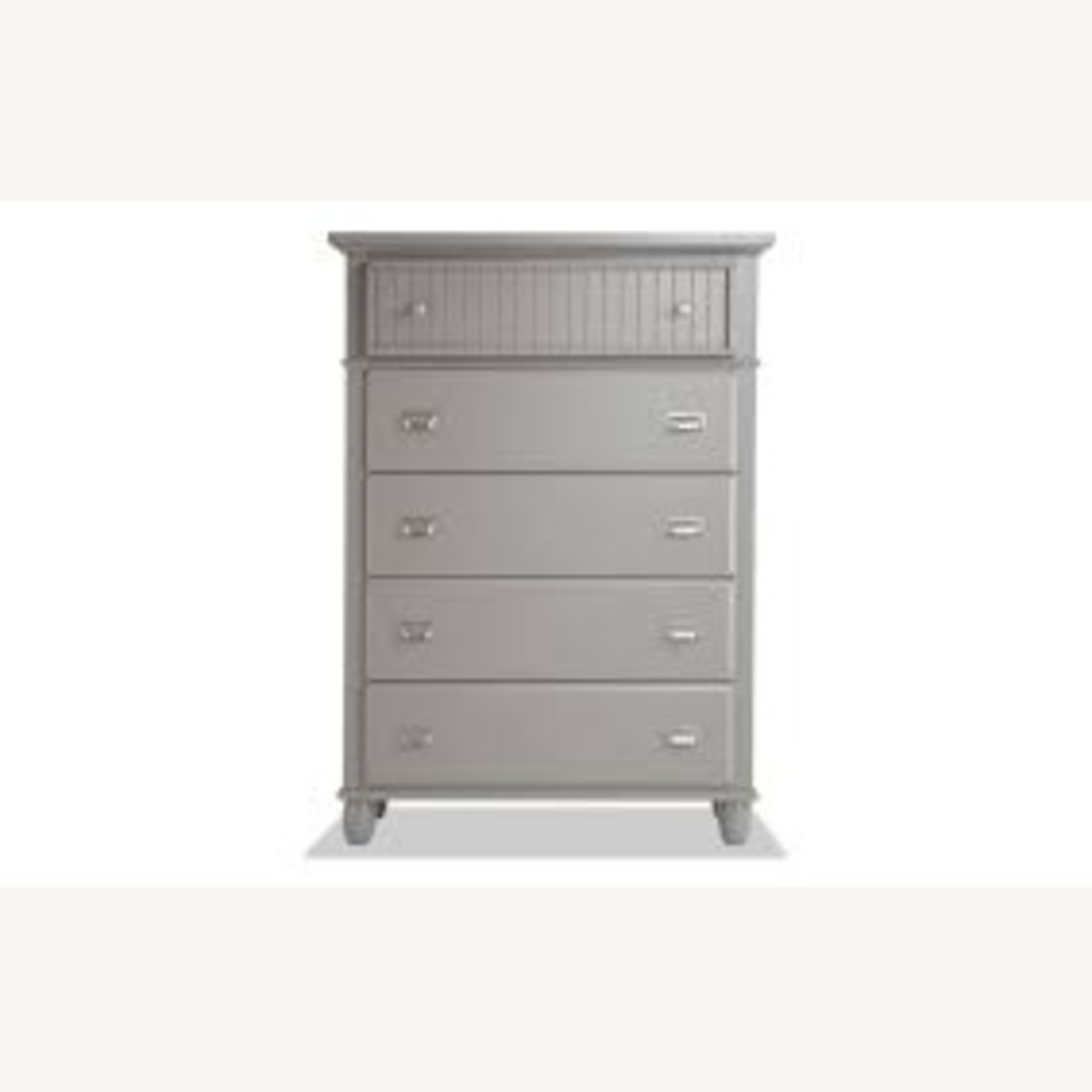 Bob's Discount Furniture Light Gray Wood Dresser - image-1