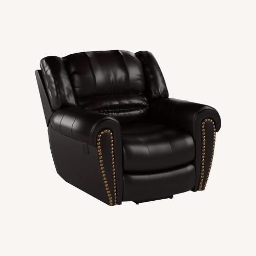 Used CANMOV Dark Brown Leather Recliner for sale on AptDeco
