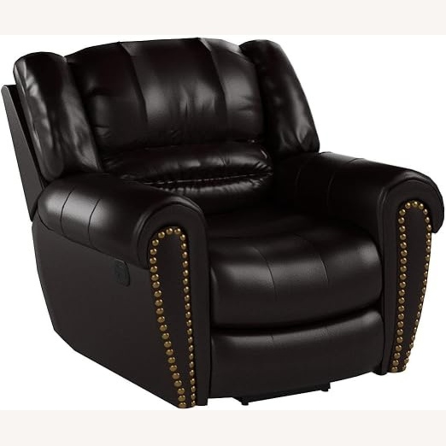 CANMOV Dark Brown Leather Recliner - image-6
