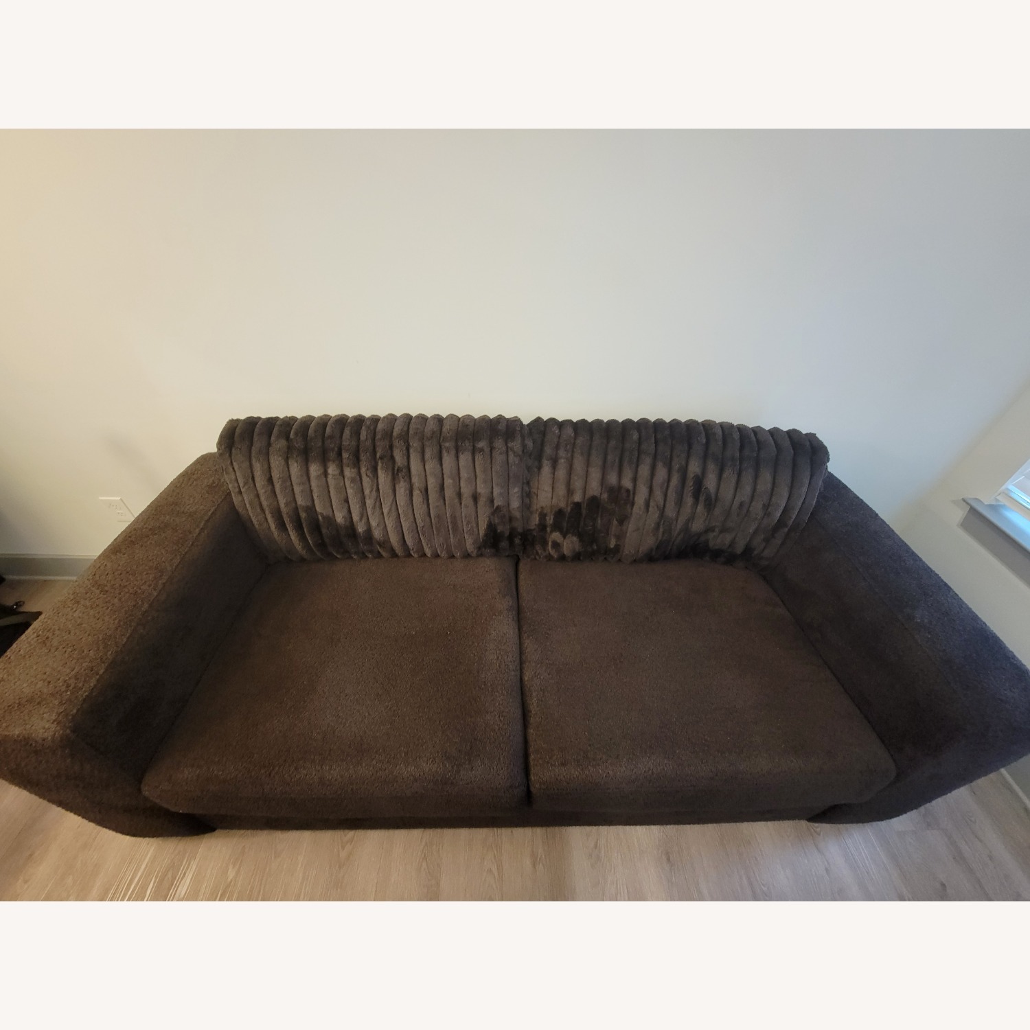 Value City Furniture Dark Brown 2 Seater Nori Sofa - image-3