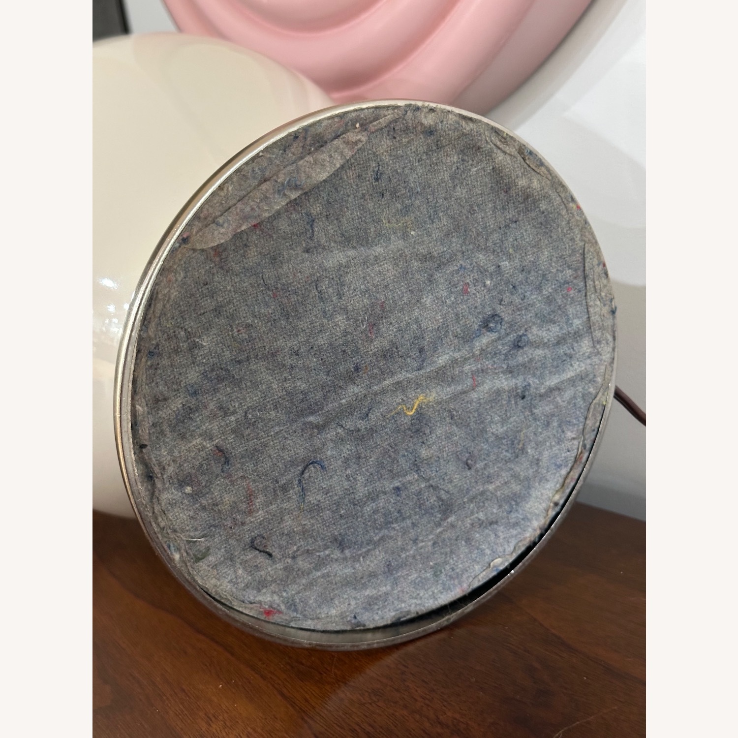 Vintage/Antique Cream Ginger Jar Lamp - image-5