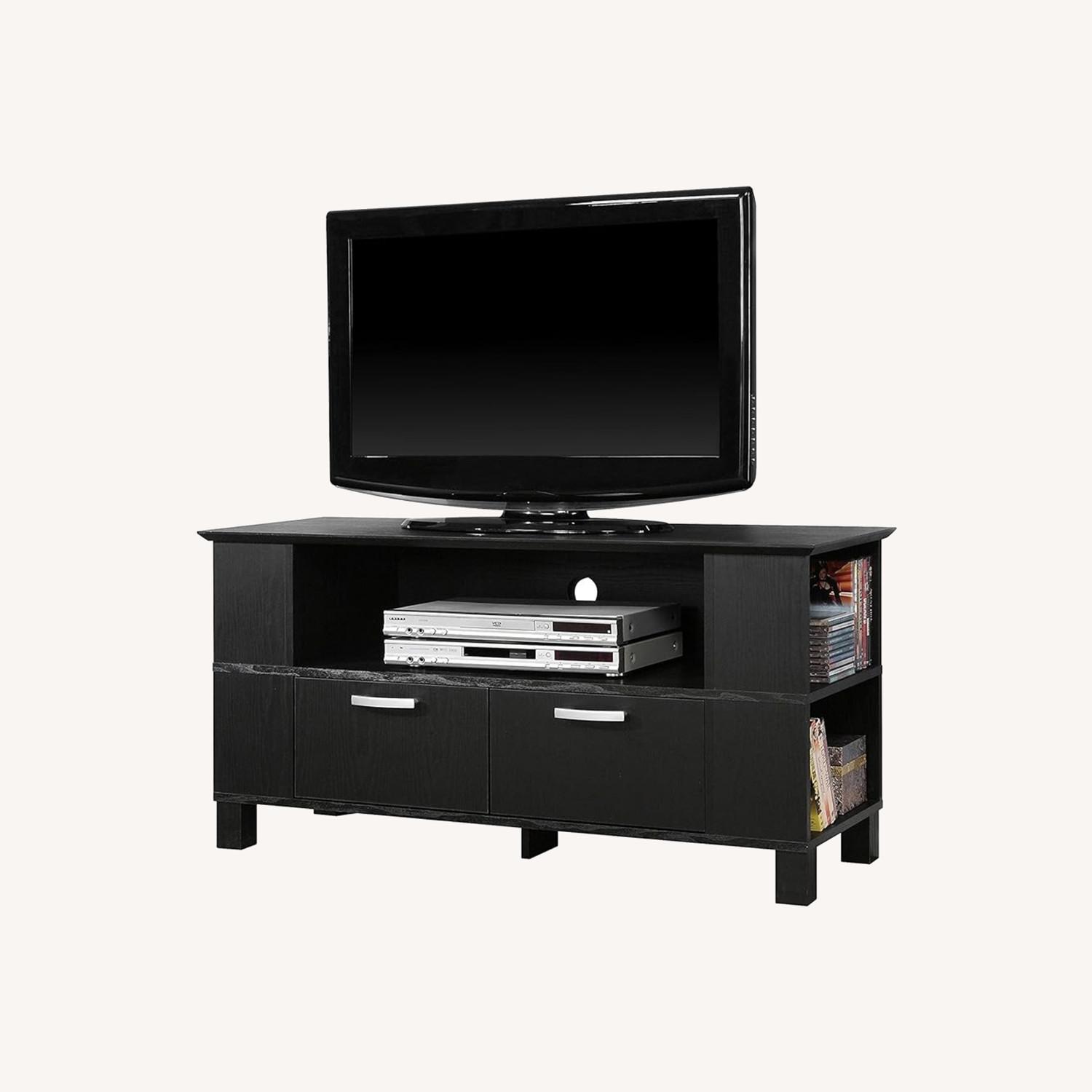 Eden Bridge Designs Black Wood TV Stand - image-0