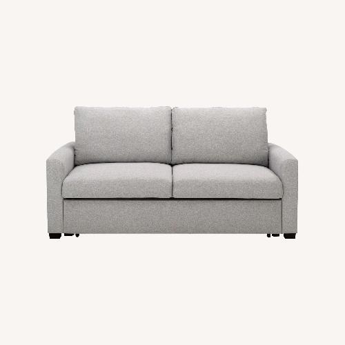 Used Raymour & Flanigan Mia Light Gray Fabric Sleeper Sofa for sale on AptDeco