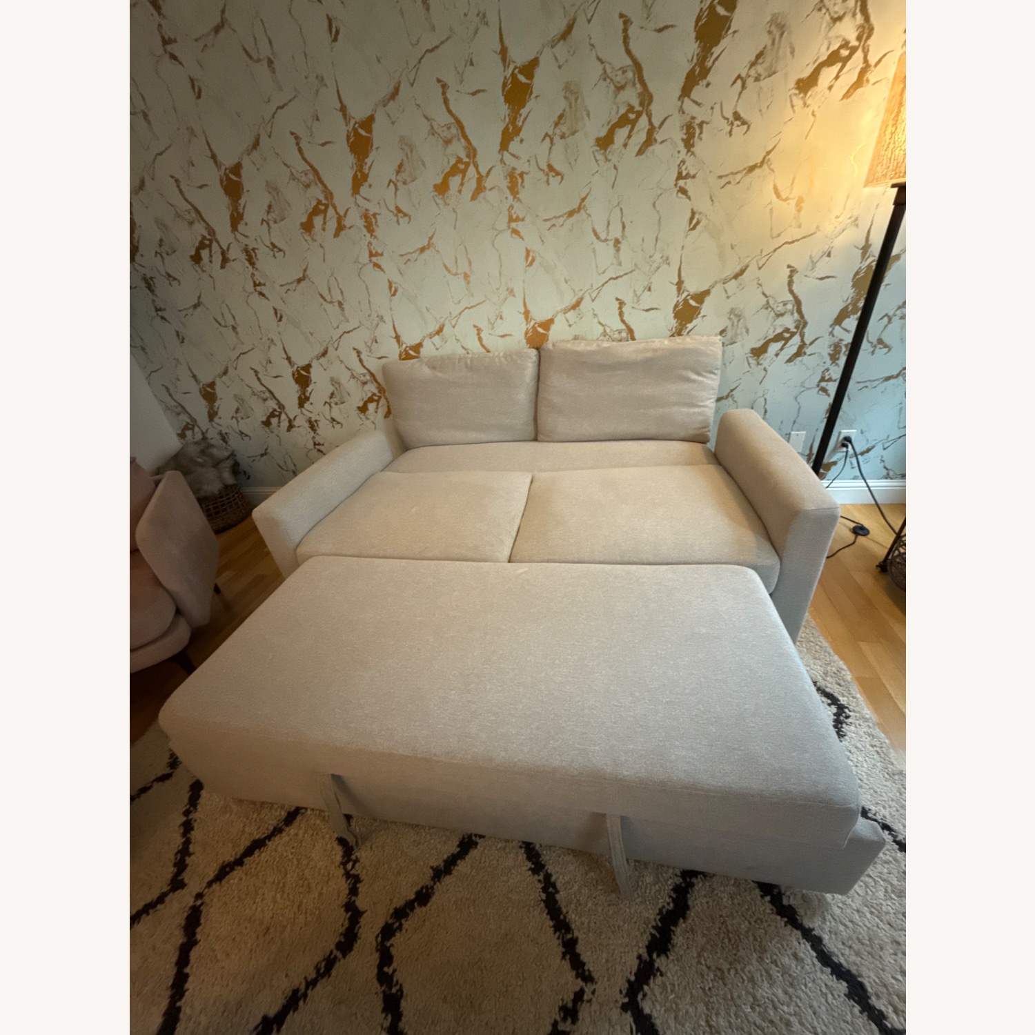 Raymour & Flanigan Mia Light Gray Fabric Sleeper Sofa - image-4