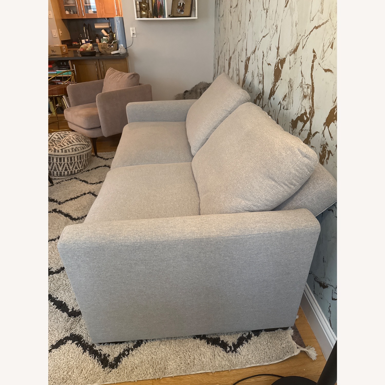 Raymour & Flanigan Mia Light Gray Fabric Sleeper Sofa - image-2