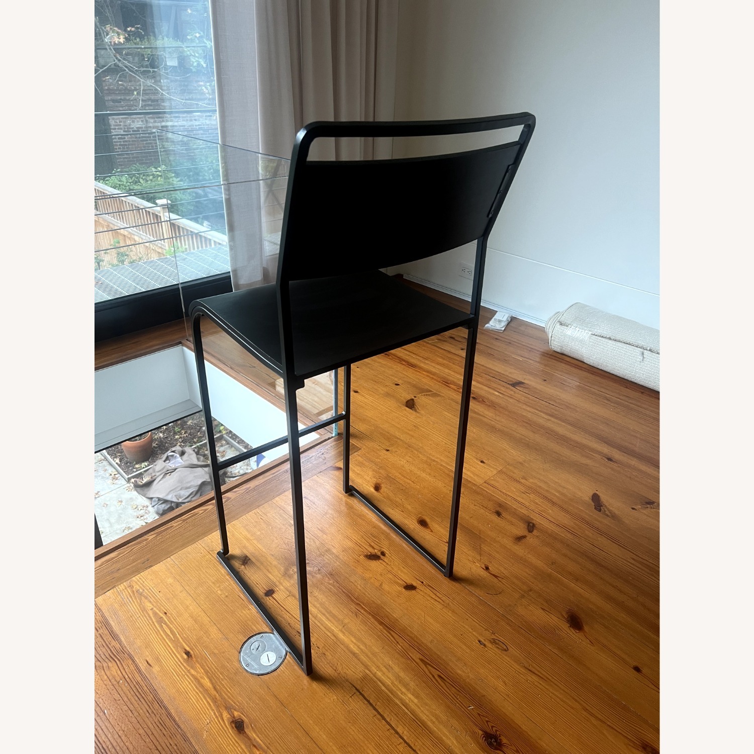 Pottery Barn Fallon Black Wood Stools - image-4