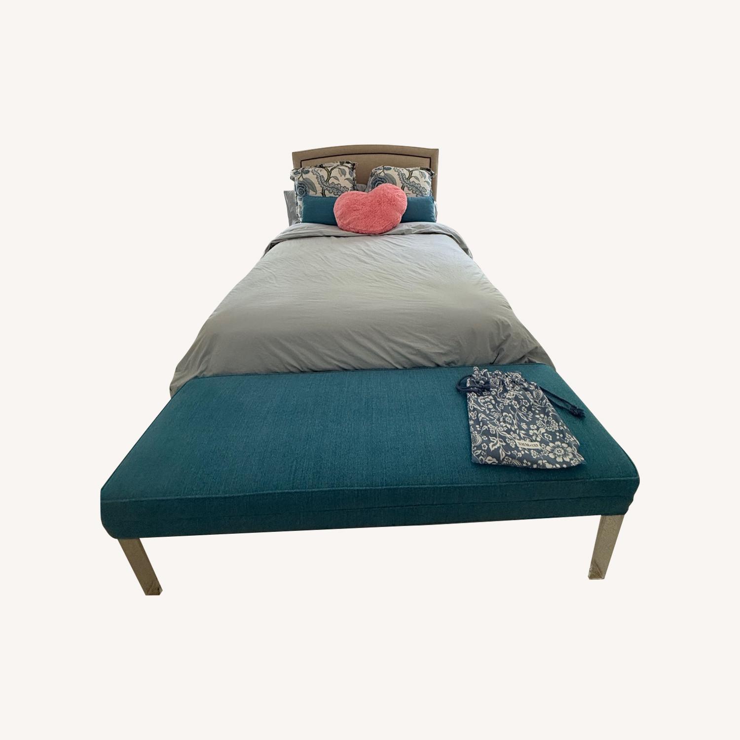 Custom upholstered Full Platform Bed - image-0