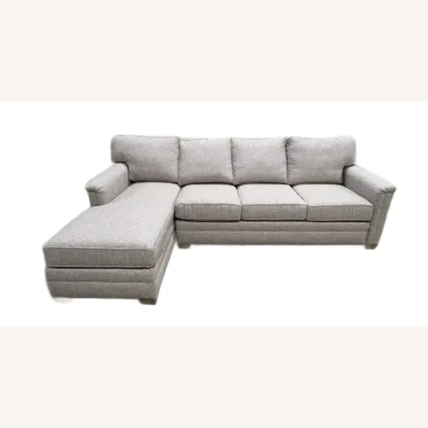 Solutions Light Gray Fabric 2 Piece Sectional - image-1