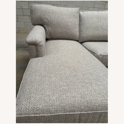 Used Solutions Light Gray Fabric 2 Piece Sectional for sale on AptDeco