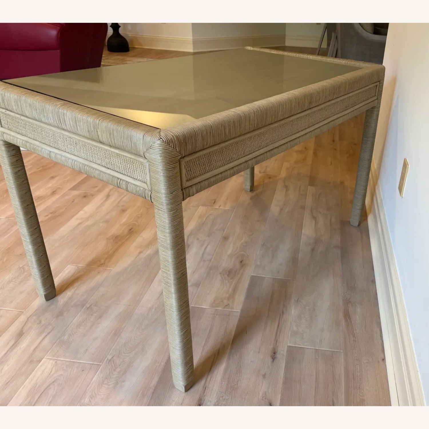 Isle Of White Light Brown Wicker Desk - image-6