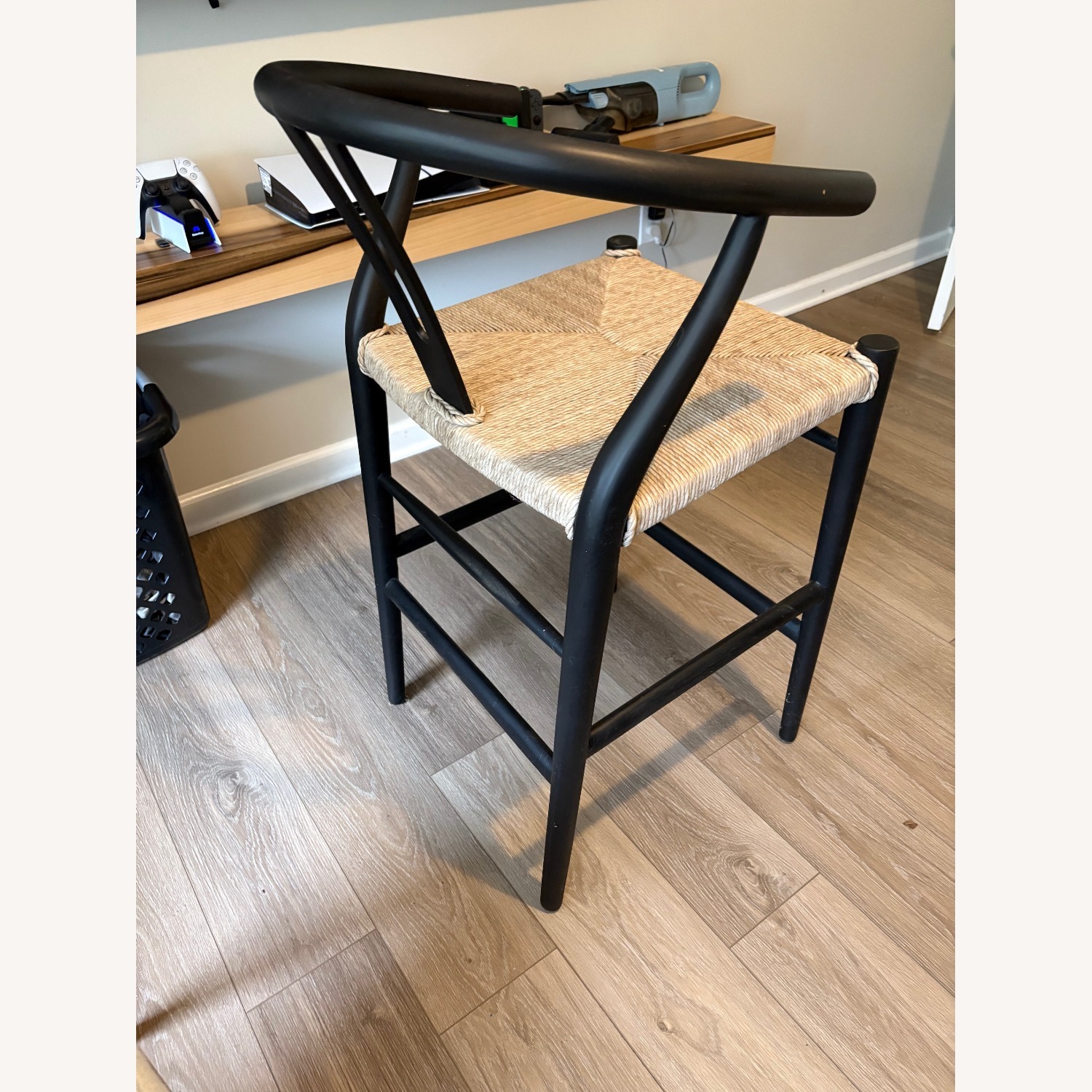 Four Hands Muestra Black Wood Stool - image-3