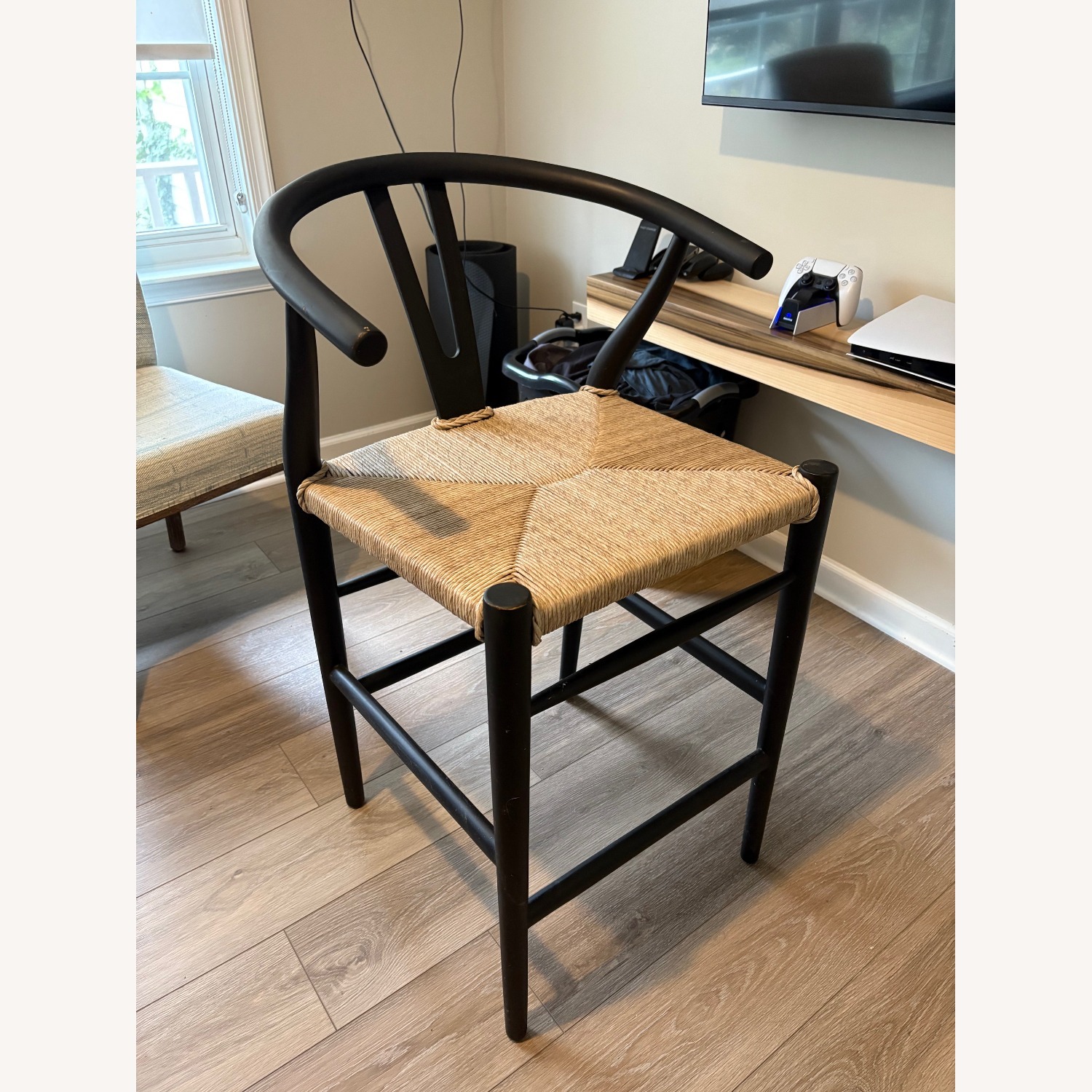 Four Hands Muestra Black Wood Stool - image-2