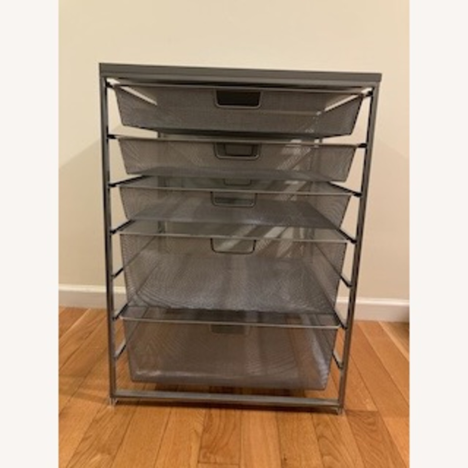 Customized Elfa Wide Drawer Unit - Platinum - image-1