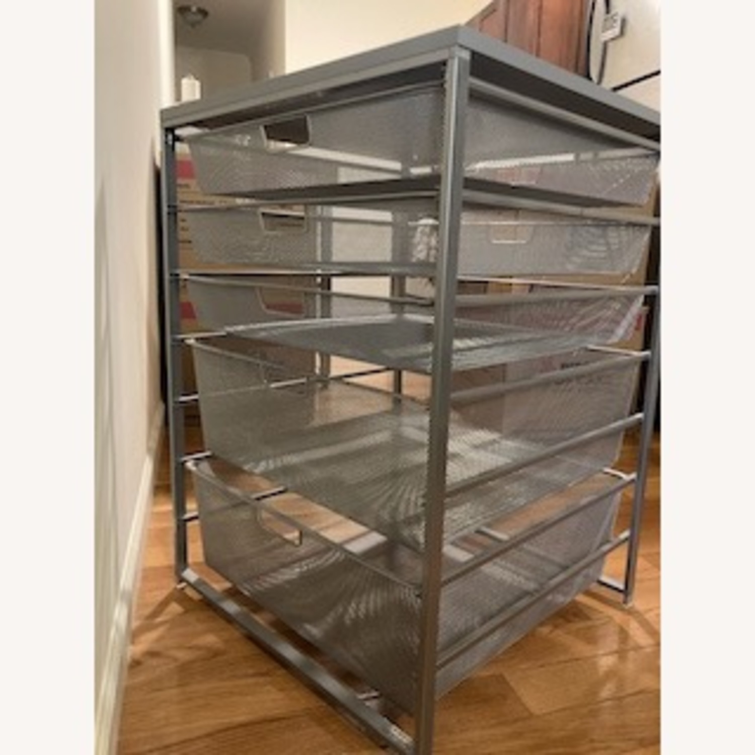 Customized Elfa Wide Drawer Unit - Platinum - image-5