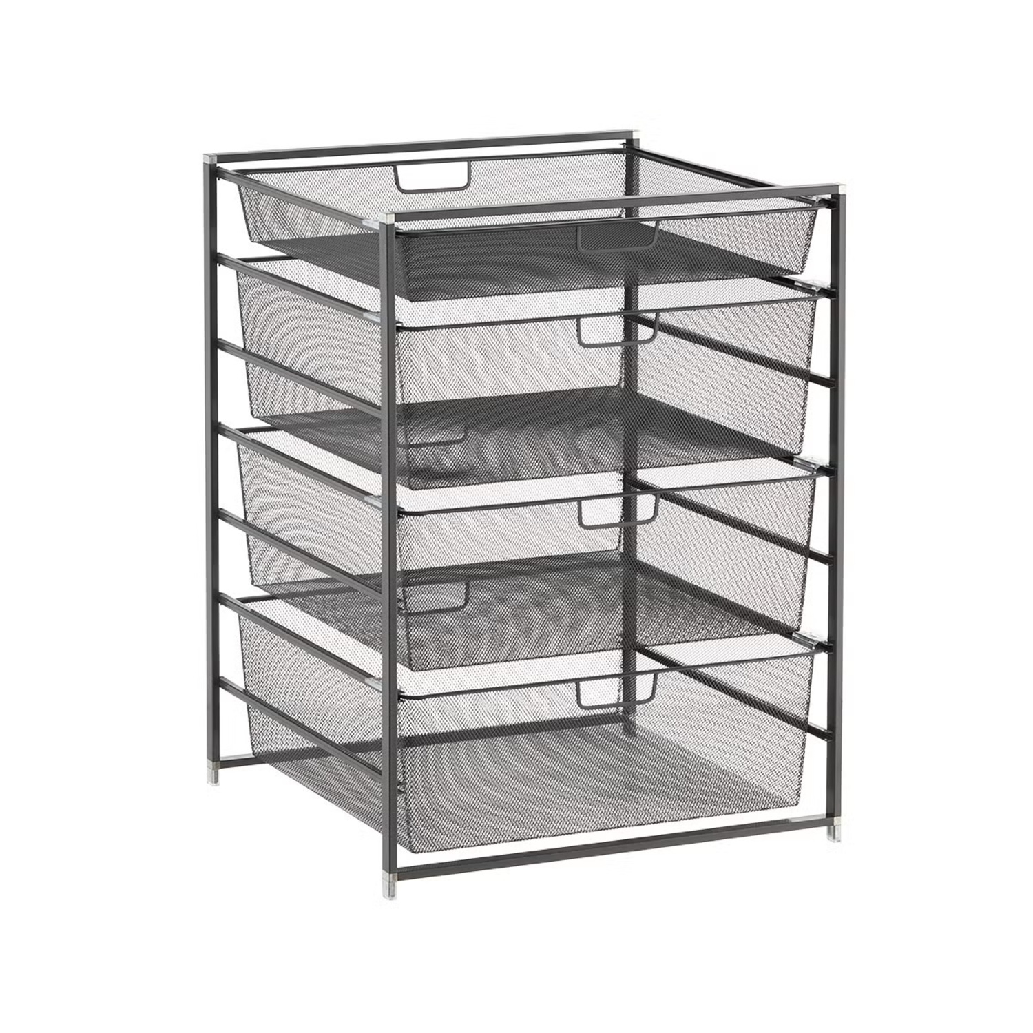 Customized Elfa Wide Drawer Unit - Platinum - image-7