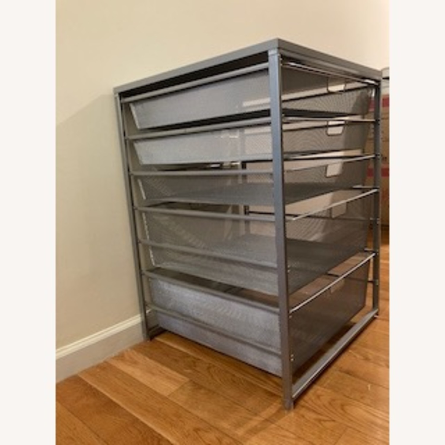 Customized Elfa Wide Drawer Unit - Platinum - image-4