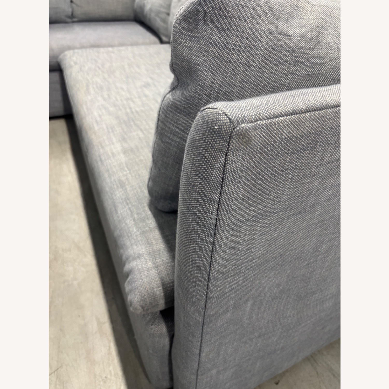 West Elm Shelter Light Gray 2 Piece Sectional - image-7