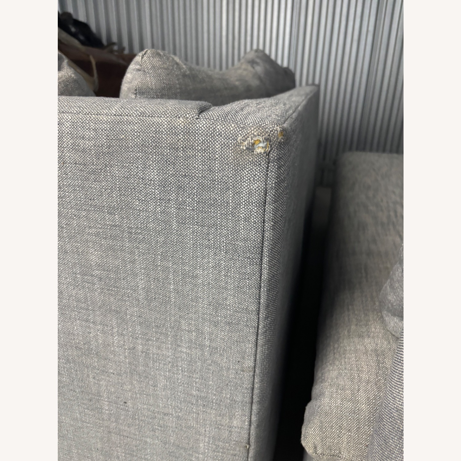 West Elm Shelter Light Gray 2 Piece Sectional - image-5