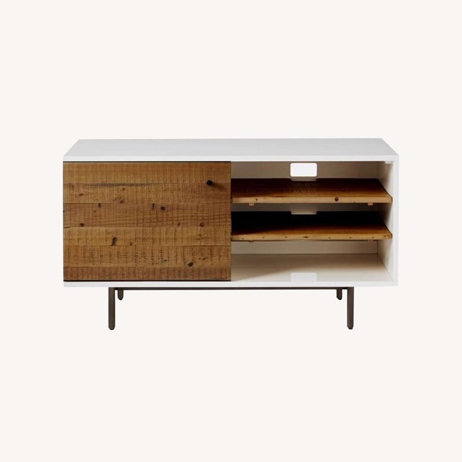 West Elm Reclaimed Wood + Lacquer Media Console (46") - image-0