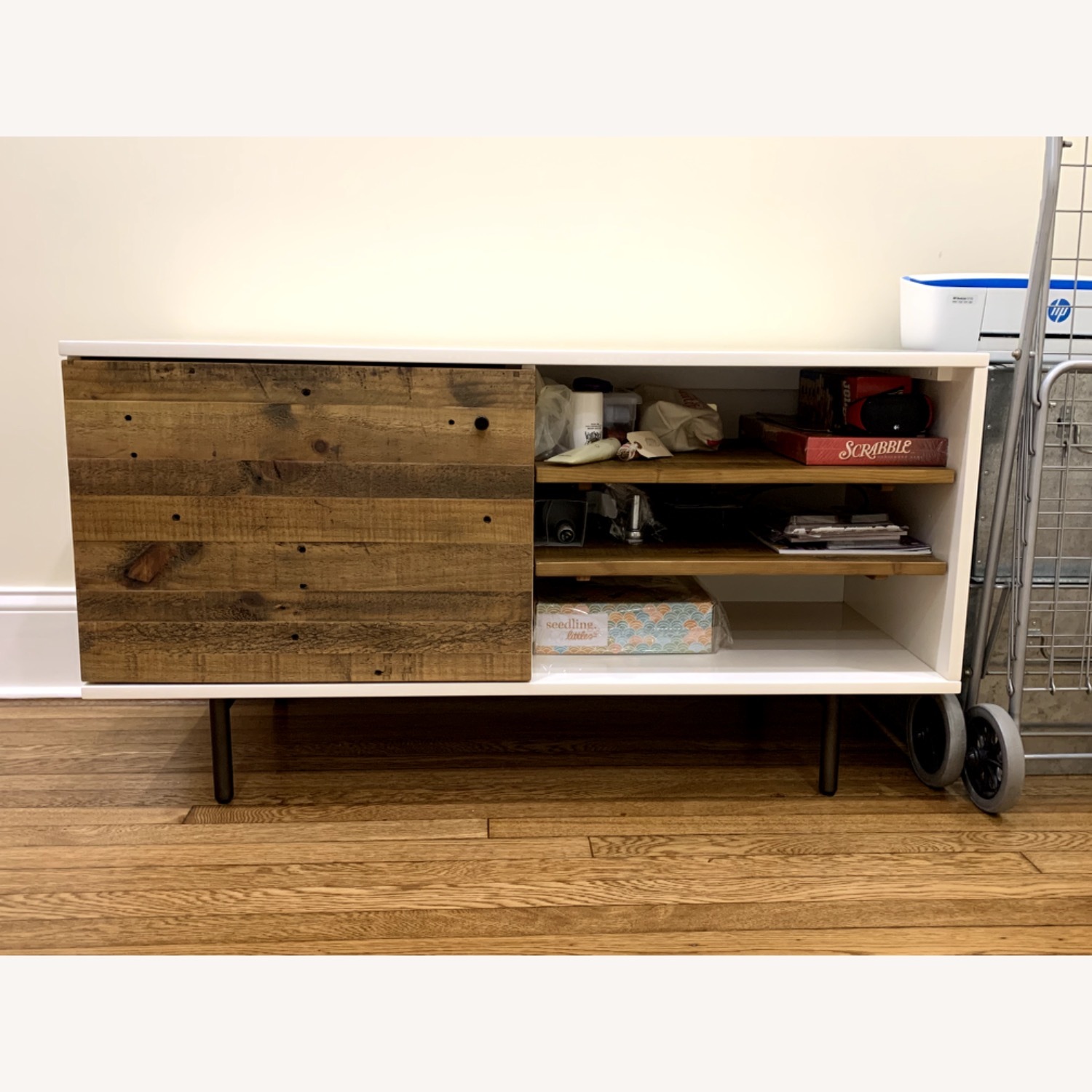 West Elm Reclaimed Wood + Lacquer Media Console (46") - image-2