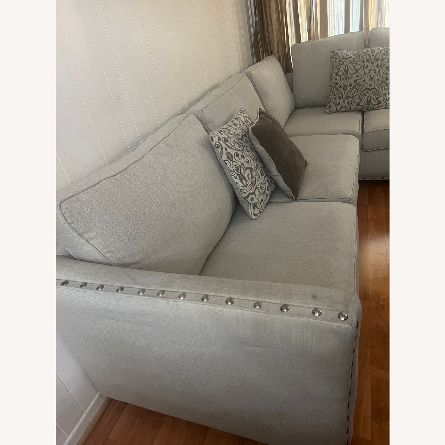Light Gray Fabric 2 Piece Sectional - image-9
