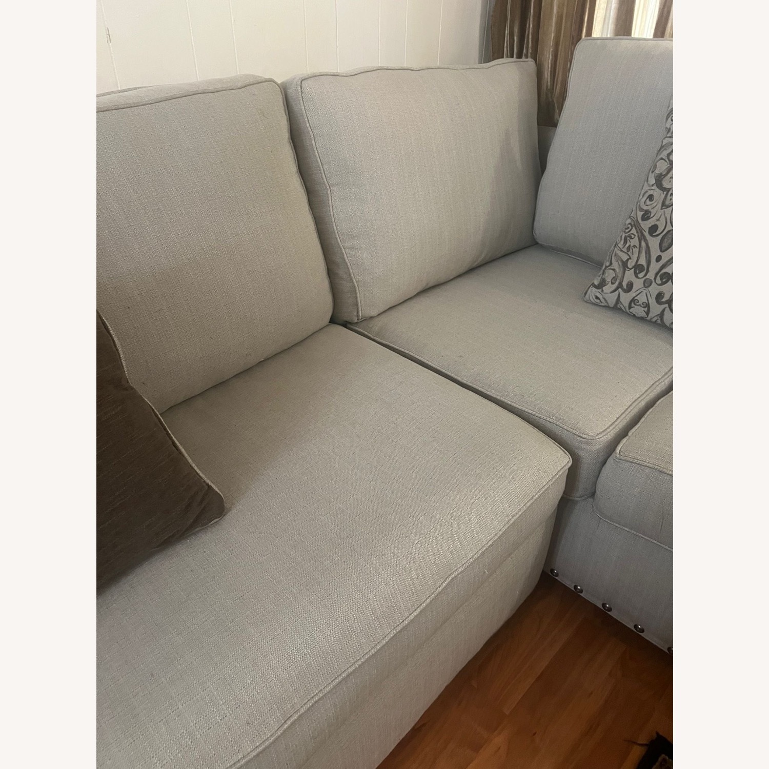Light Gray Fabric 2 Piece Sectional - image-7