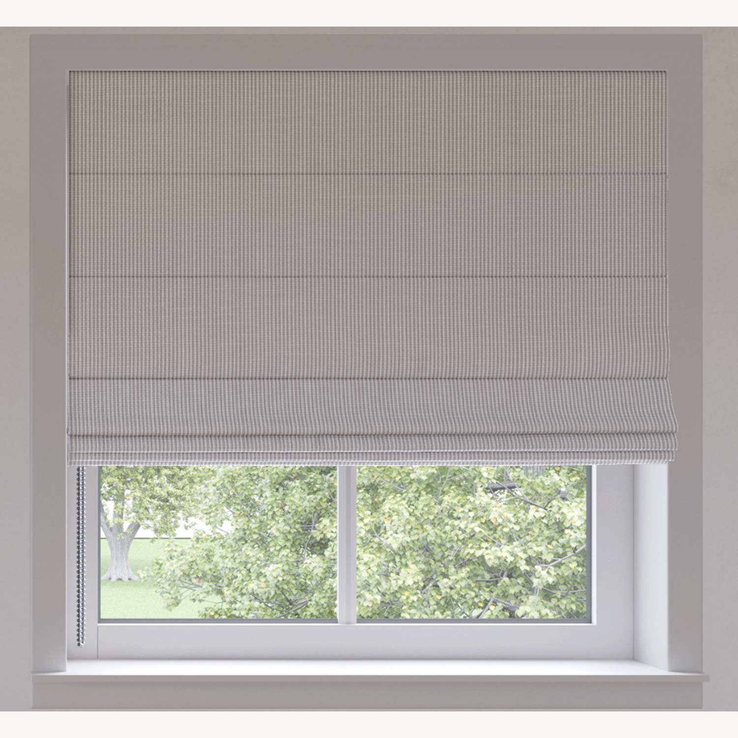 White Cotton Curtain - image-1