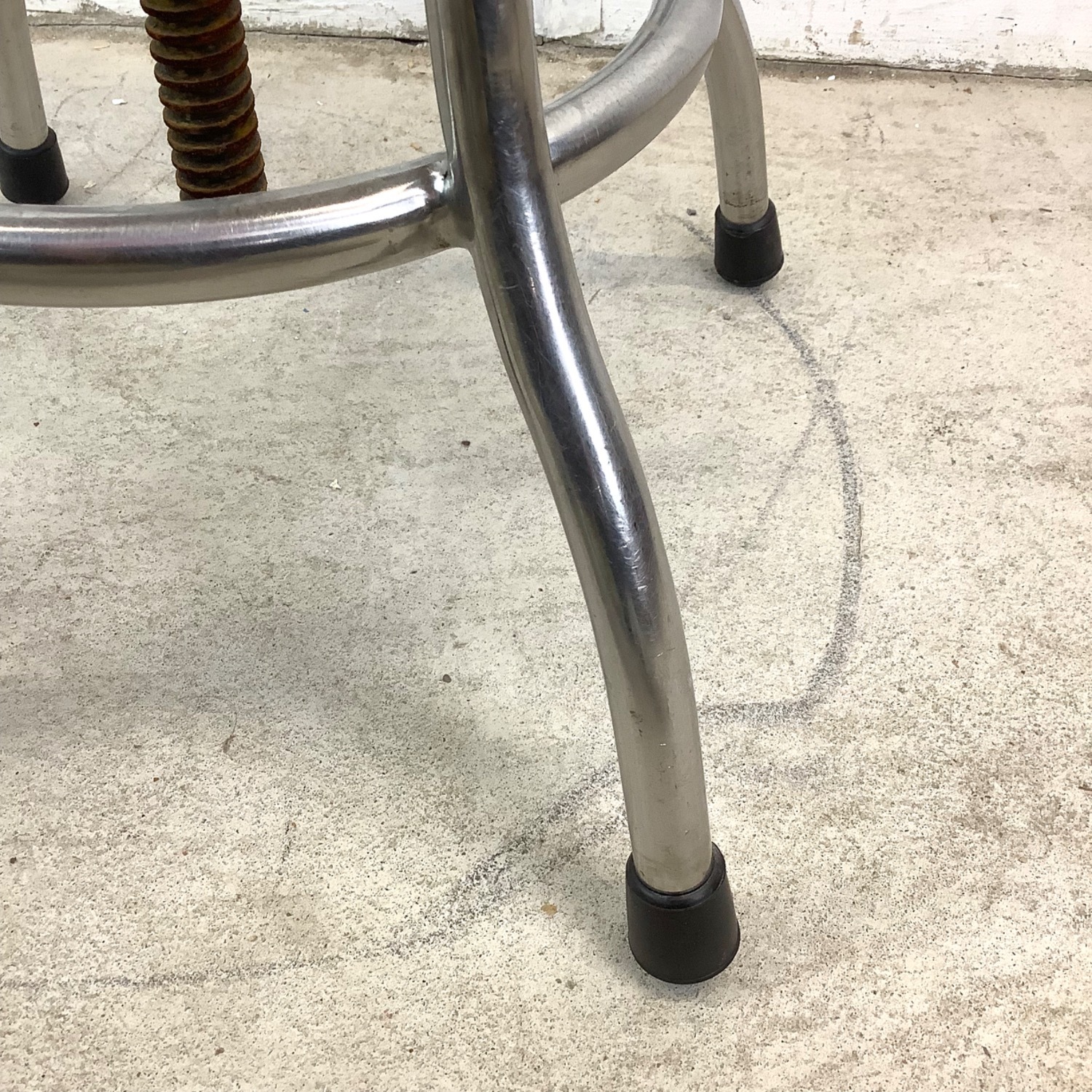 Industrial Modern Steel Swivel Stool - image-17