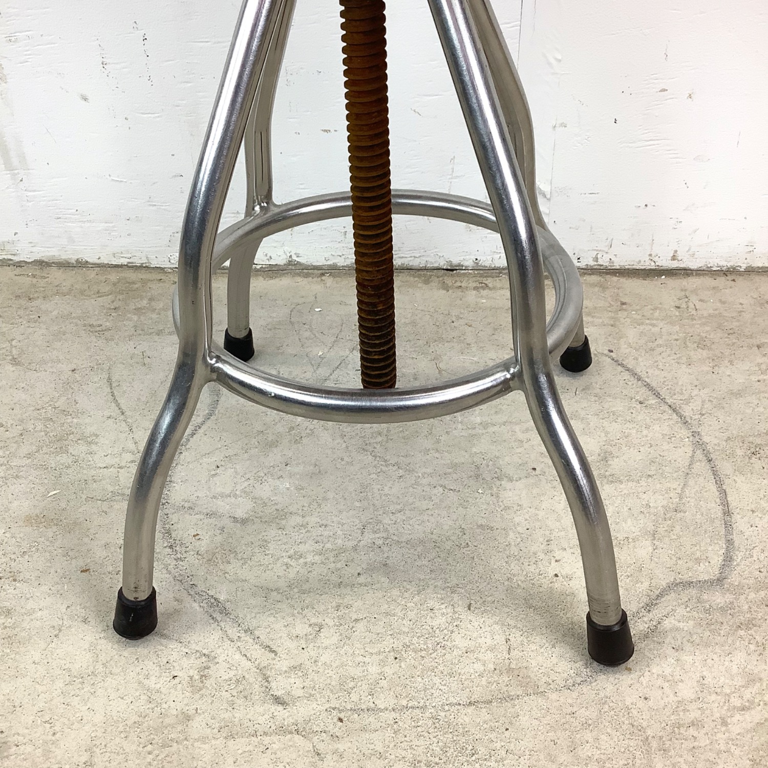 Industrial Modern Steel Swivel Stool - image-13