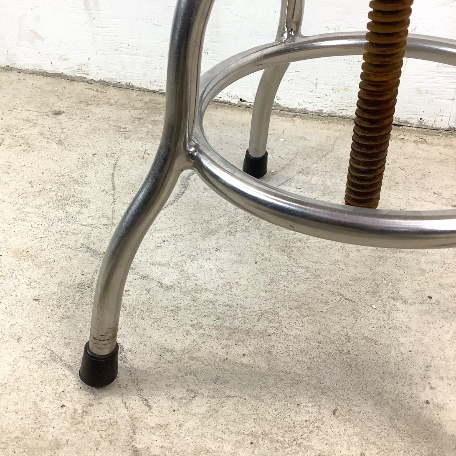 Industrial Modern Steel Swivel Stool - image-18
