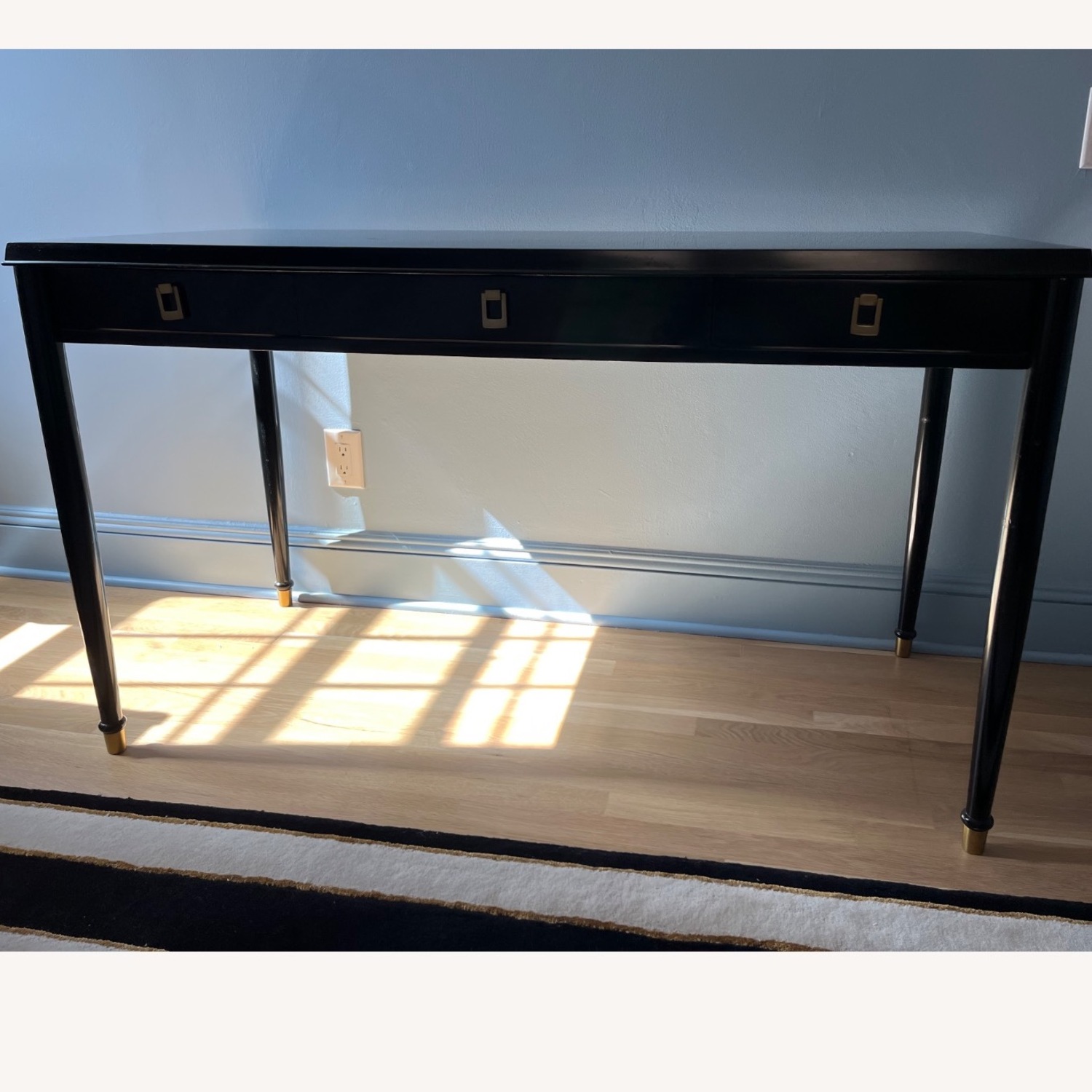 Williams-Sonoma Lacourte Black Wood Desk - image-2