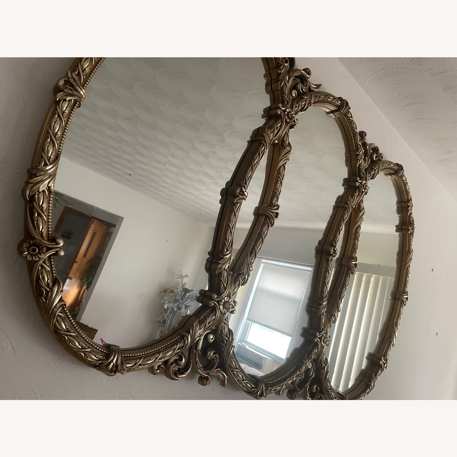 Vintage/Antique Triple Wall Mirror - image-3