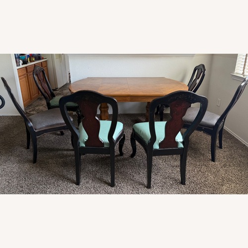 Used Vintage/Antique Finds Light Brown Dining Table for sale on AptDeco