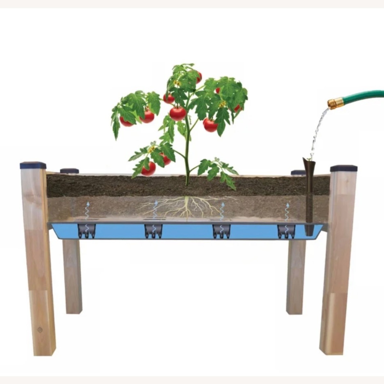 Cedar Craft Natural Wood Planter - image-2