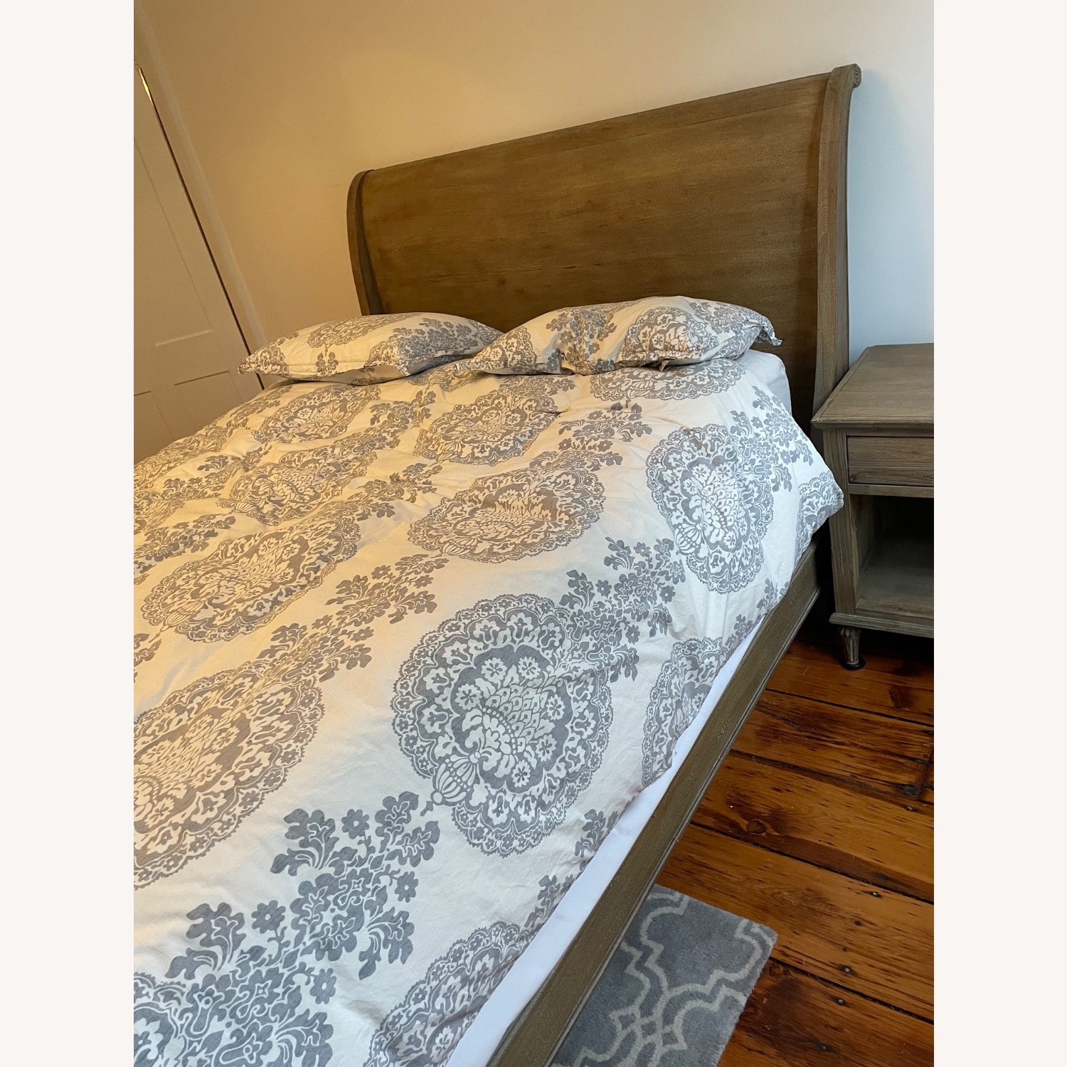 Restoration Hardware Queen Empire Rosette Sleigh Bed - image-2