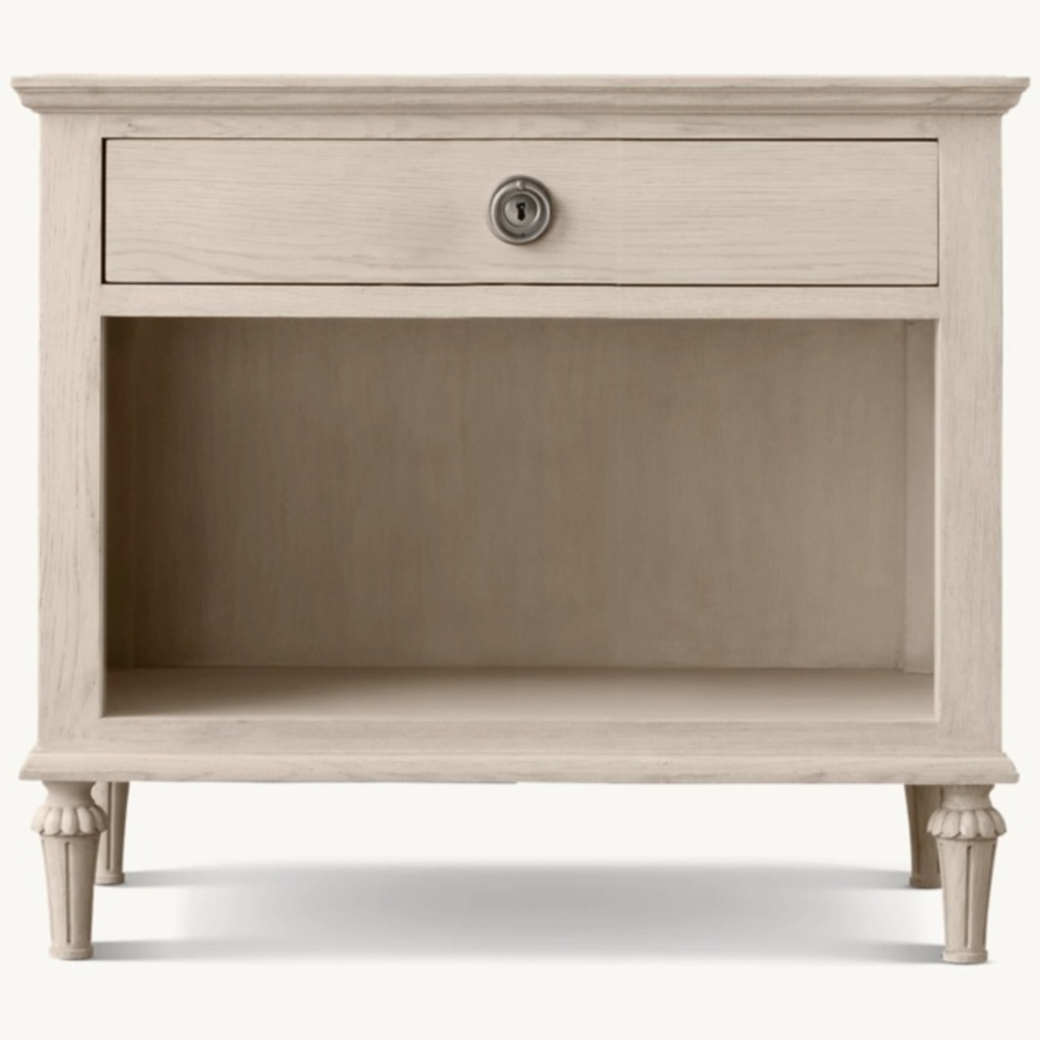 Restoration Hardware Natural Wood Side Table - image-0