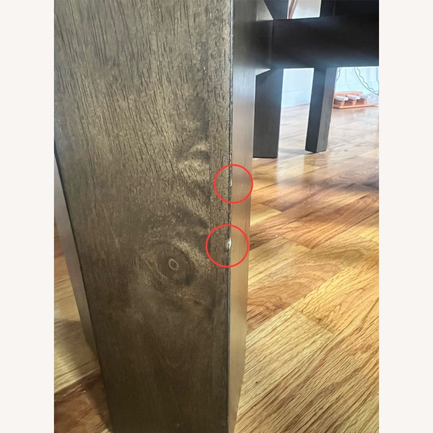 Ormond Dark Brown Wood Dining Set with Lazy Susan - image-3