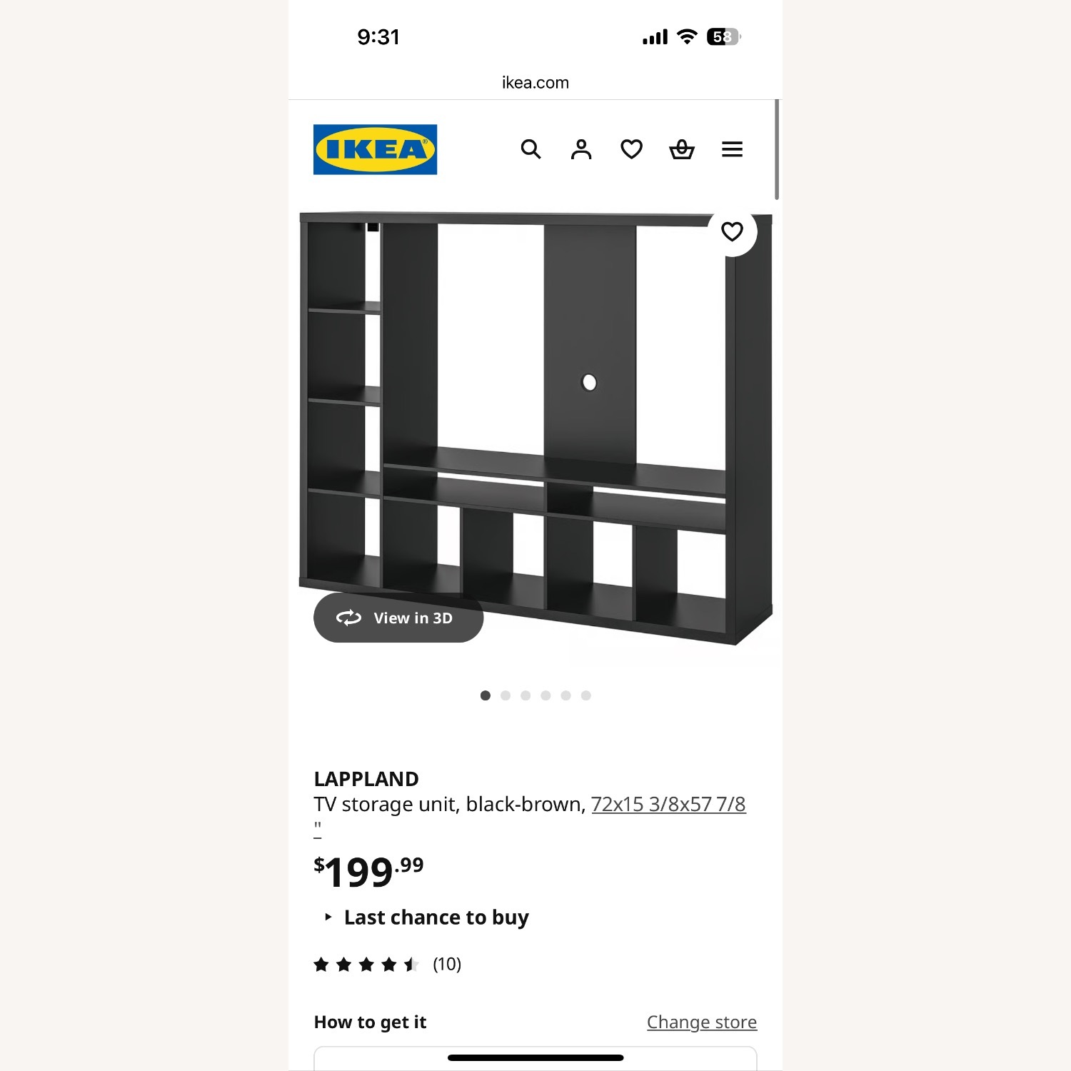 IKEA Lappland Black Media Storage - image-3