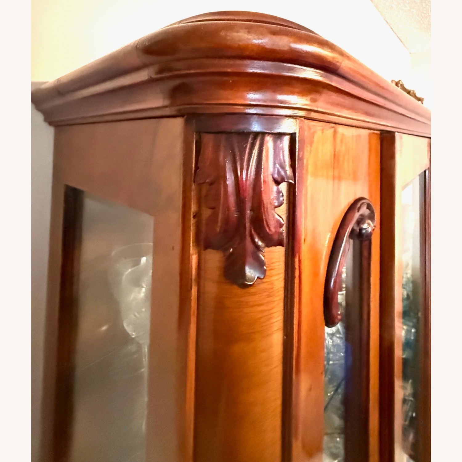 Light Brown Wood Armoire - image-4