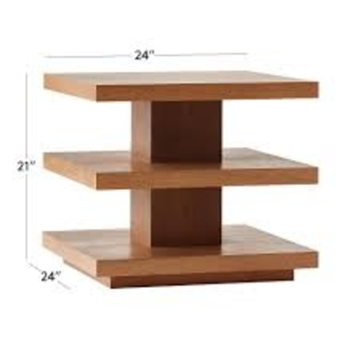 CB2 VUUE Pile Wood Tired Side Table - image-7